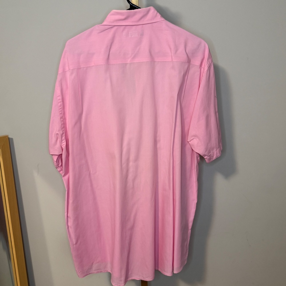 Brooks Brothers Mens Pink Short Sleeve Button Down Cotton Shirt Size Large - Picture 3 of 9